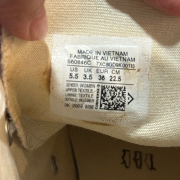 Converse White Platform Hightops - Picture 6 of 8